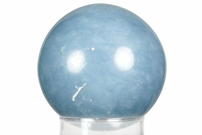 Polished Angelite (Blue Anhydrite) Sphere - India #359839
